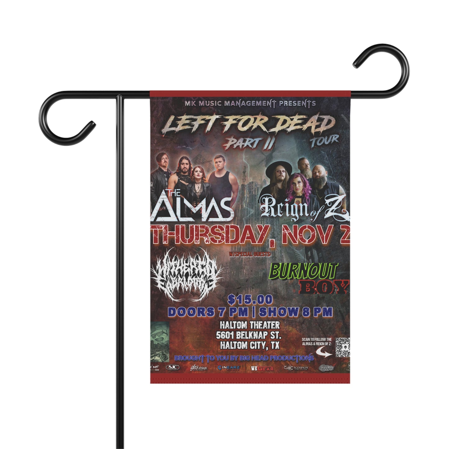 Left for Dead II Flag or Banner (pole not included) for Big Head Productions