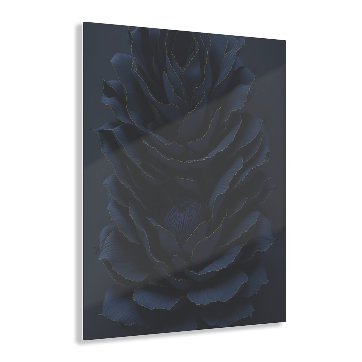 Darkest Flower Acrylic Wall art Collection of Wall Art Panels portraying dark flowers with a gothic theme for those dark art lovers 6/6