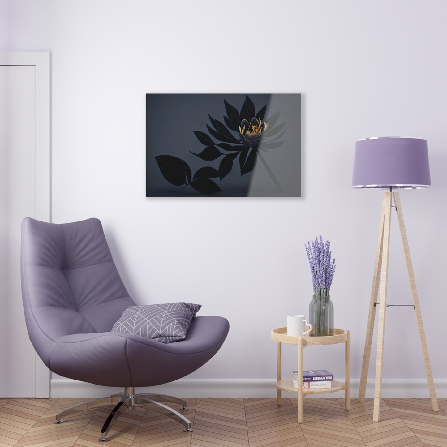 Dark Flower Acrylic Wall art Collection of Wall Art Panels portraying dark flowers with a gothic theme for those dark art lovers 1/6