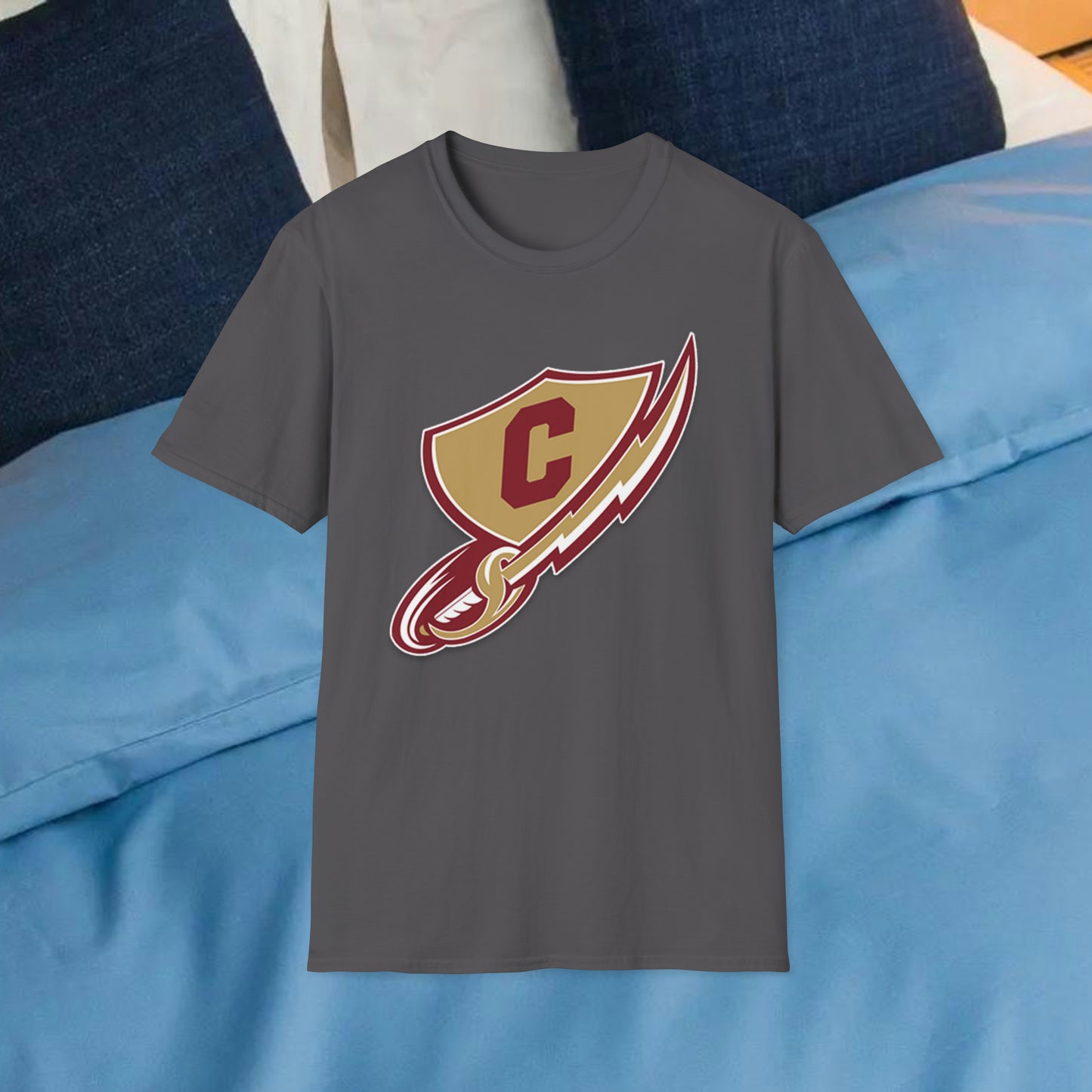 Keller Central Chargers high school Adult sized Unisex Softstyle T-Shirt for NWISD NISD in Keller