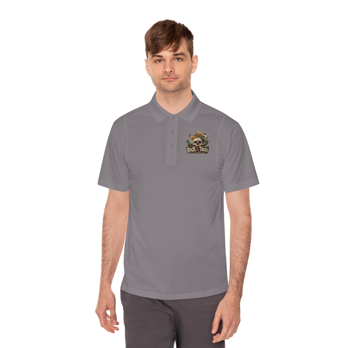 Rock & Taco's by Duane Tyree Men's Sport Polo Shirt