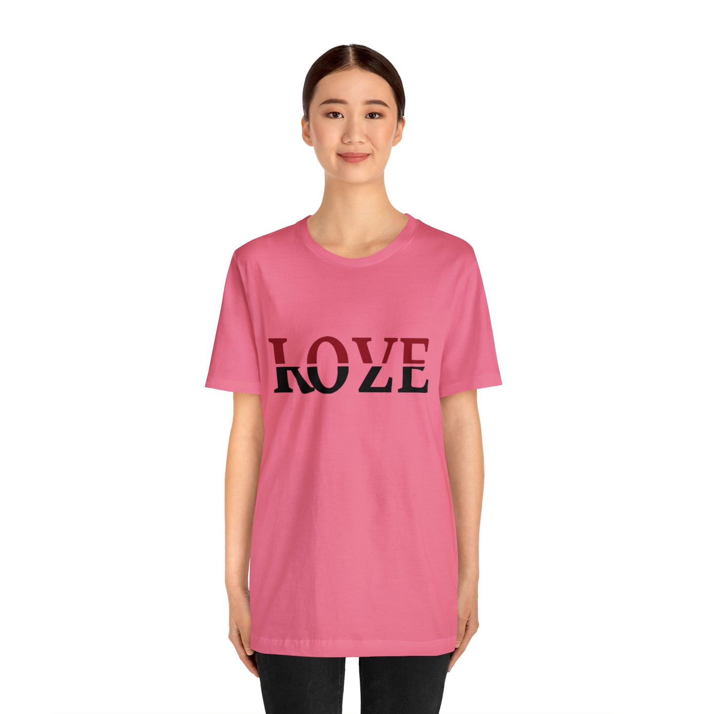 Love Roze unisex jersey short sleeve tee available in 7 gorgeous colors