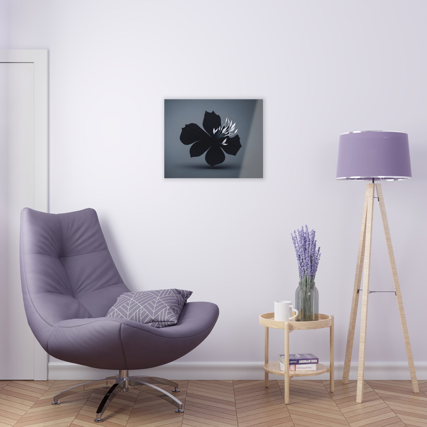 Dark Flower Acrylic Wall art Collection of Wall Art Panels portraying dark flowers with a gothic theme for those dark art lovers 3/6