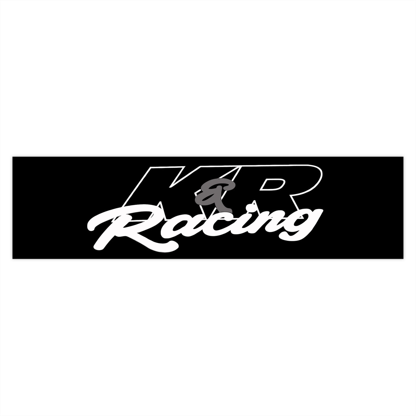K&R Racing Bumper Stickers - Perfect for Car Enthusiasts and Racing Fans