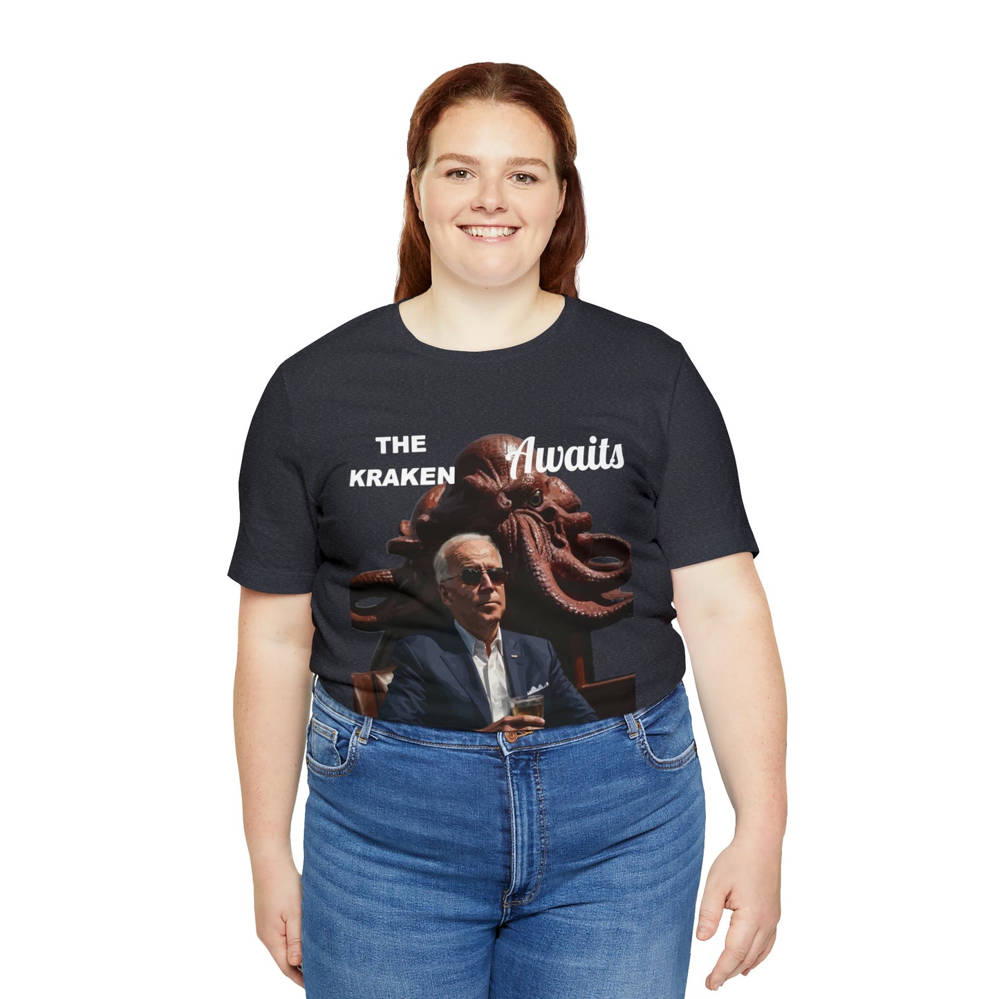 The Kraken Awaits Joe Biden tee shirt Unisex Jersey Short Sleeve Tee Powell release joe biden voter fraud trump t-shirt