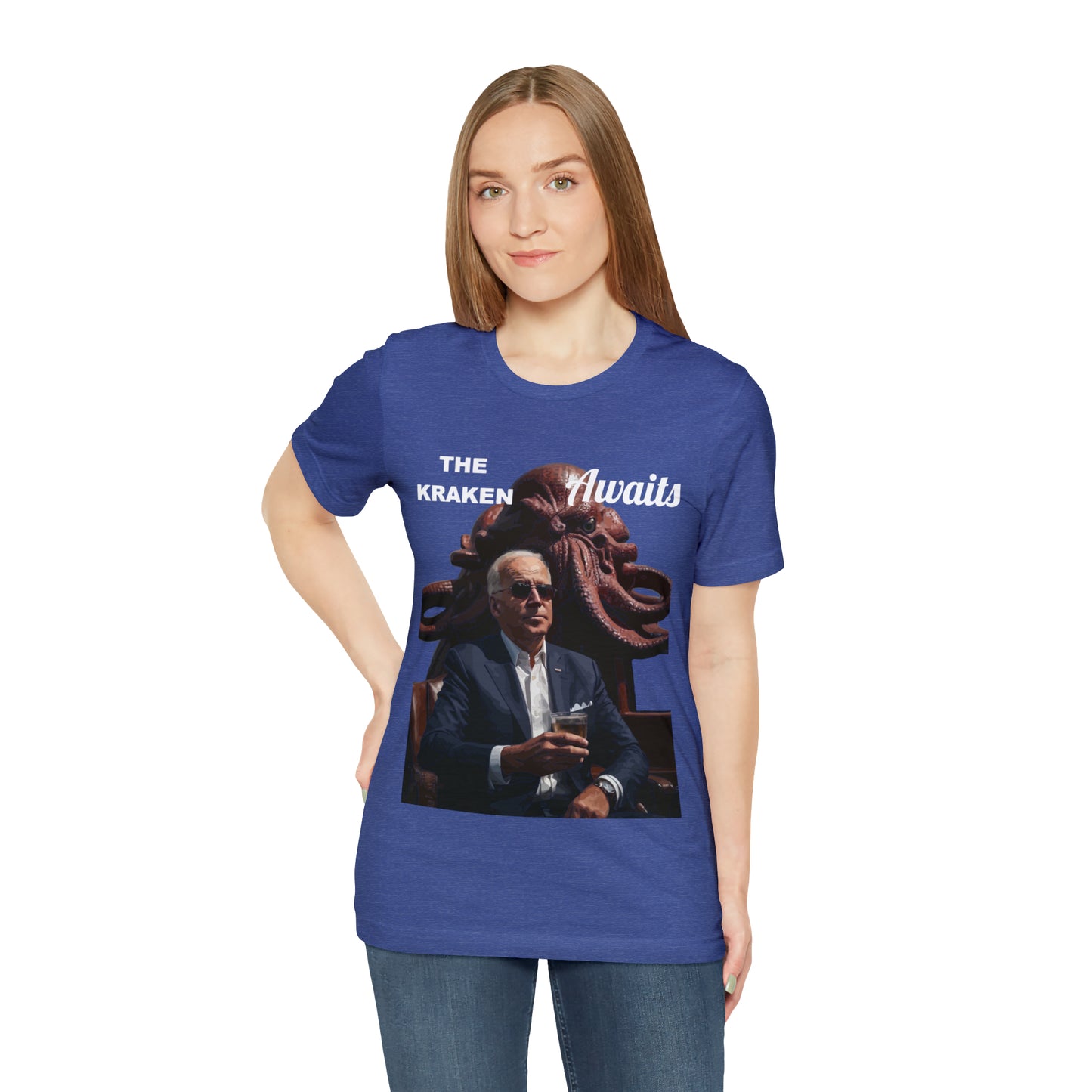 The Kraken Awaits Joe Biden tee shirt Unisex Jersey Short Sleeve Tee Powell release joe biden voter fraud trump t-shirt