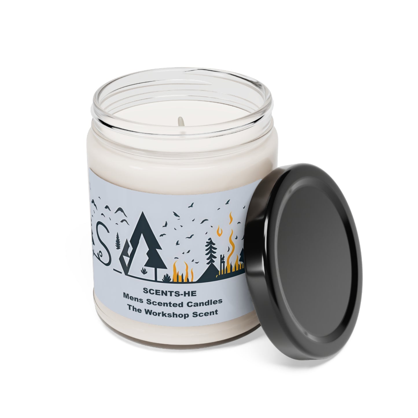 SCENTS-HE Sweaty Workshop Scented Candle of soy 9oz Discover the bold and humorous scents of Scents-He candles