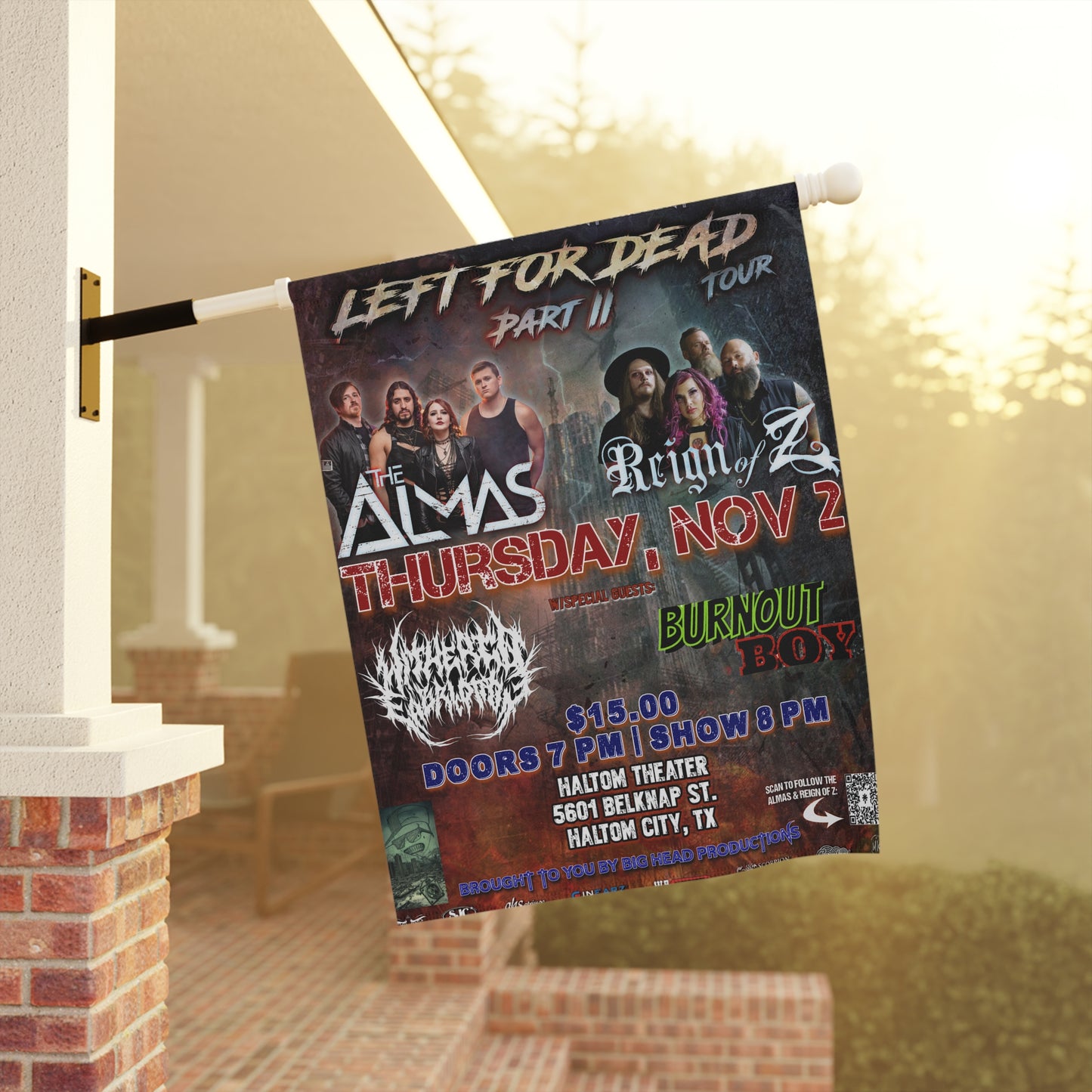 Left for Dead II Flag or Banner (pole not included) for Big Head Productions