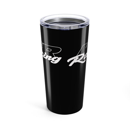 K&R Racing Black 20oz Tumbler - Stylish Insulated Drinkware for Road Trips & Everyday Use