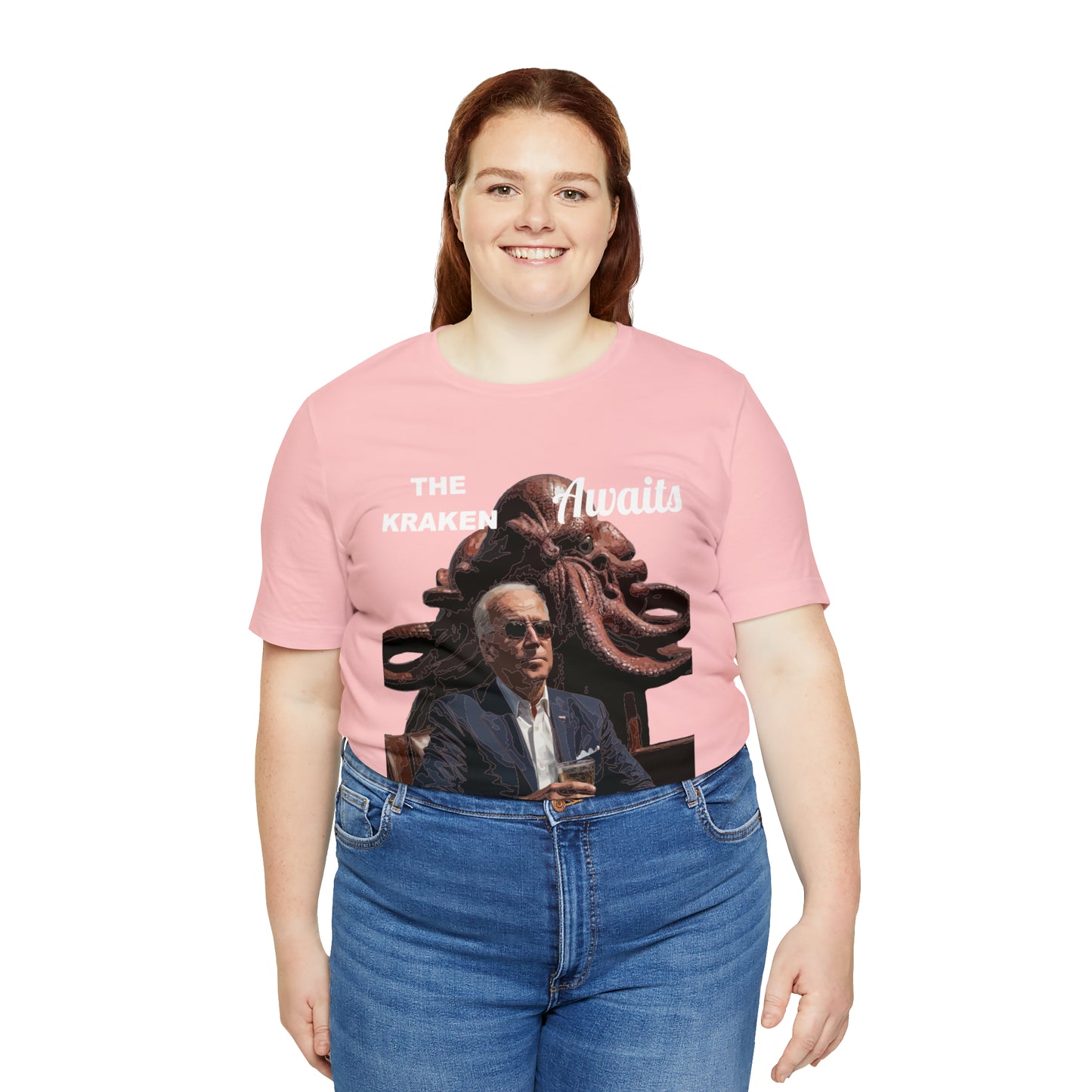 The Kraken Awaits Joe Biden tee shirt Unisex Jersey Short Sleeve Tee Powell release joe biden voter fraud trump t-shirt