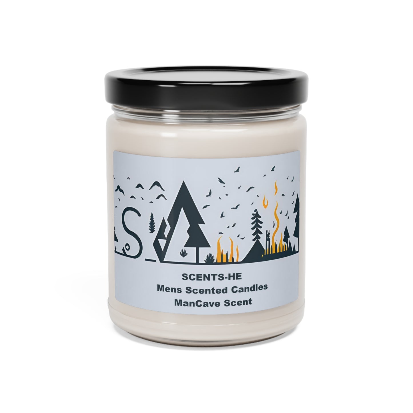 SCENTS-HE ManCave Scented Candle of soy 9oz Discover the bold and humorous scents of Scents-He candles