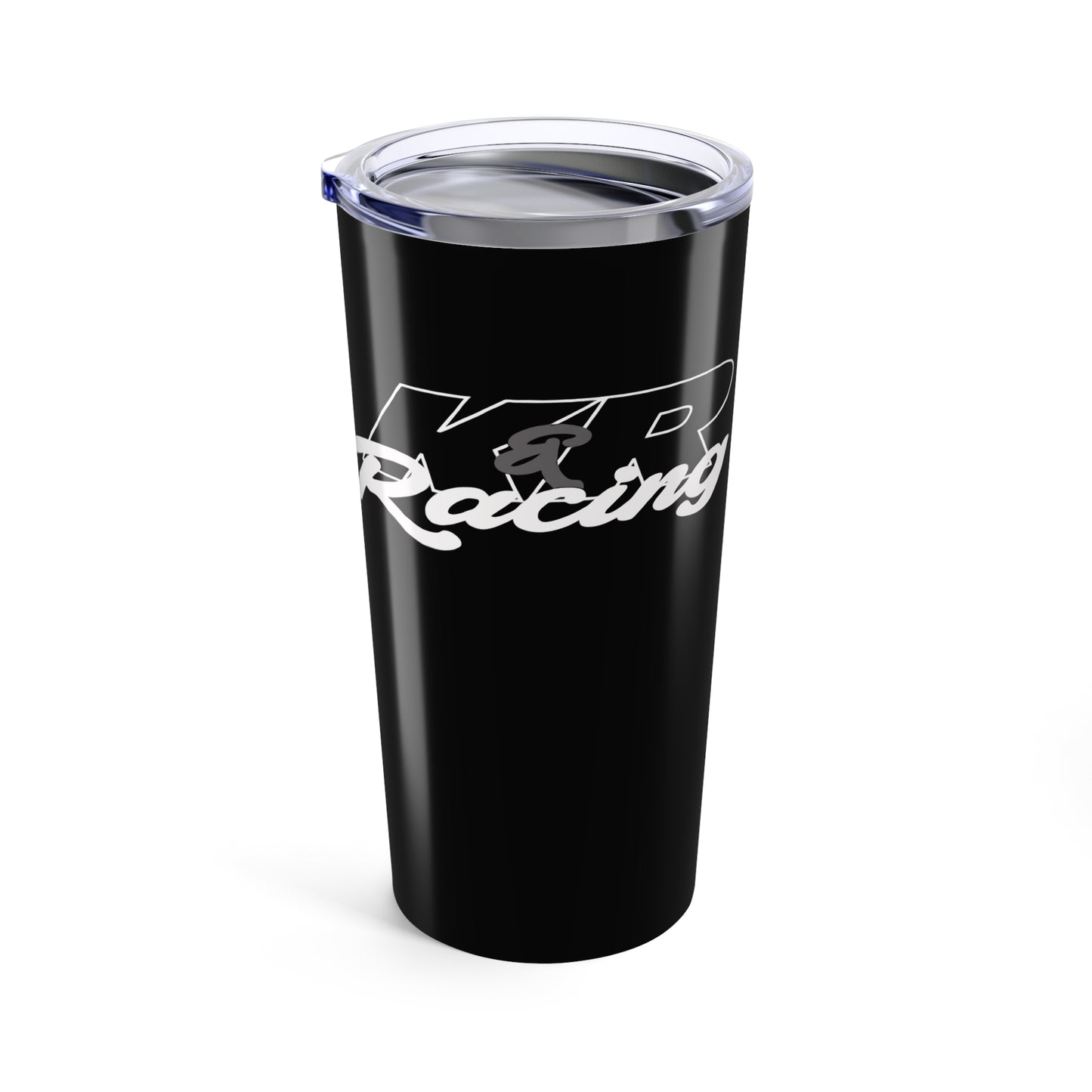 K&R Racing Black 20oz Tumbler - Stylish Insulated Drinkware for Road Trips & Everyday Use