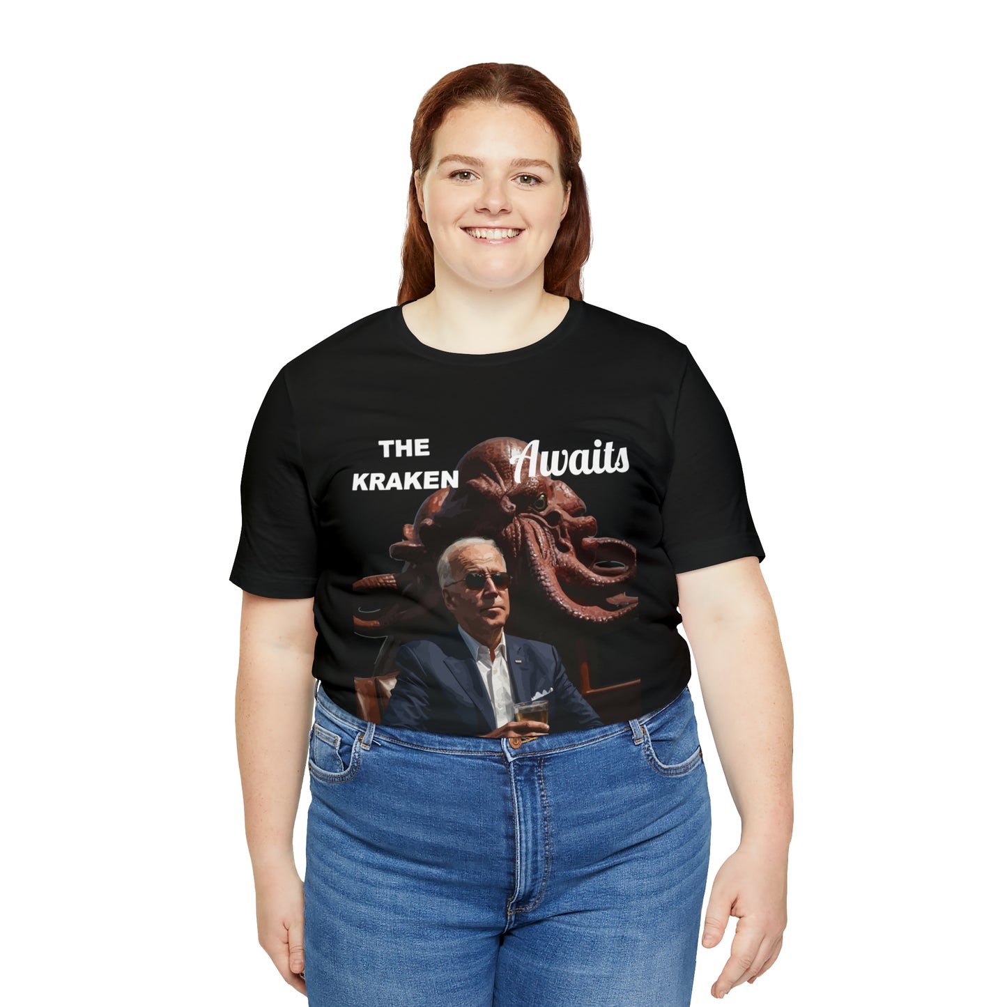 The Kraken Awaits Joe Biden tee shirt Unisex Jersey Short Sleeve Tee Powell release joe biden voter fraud trump t-shirt