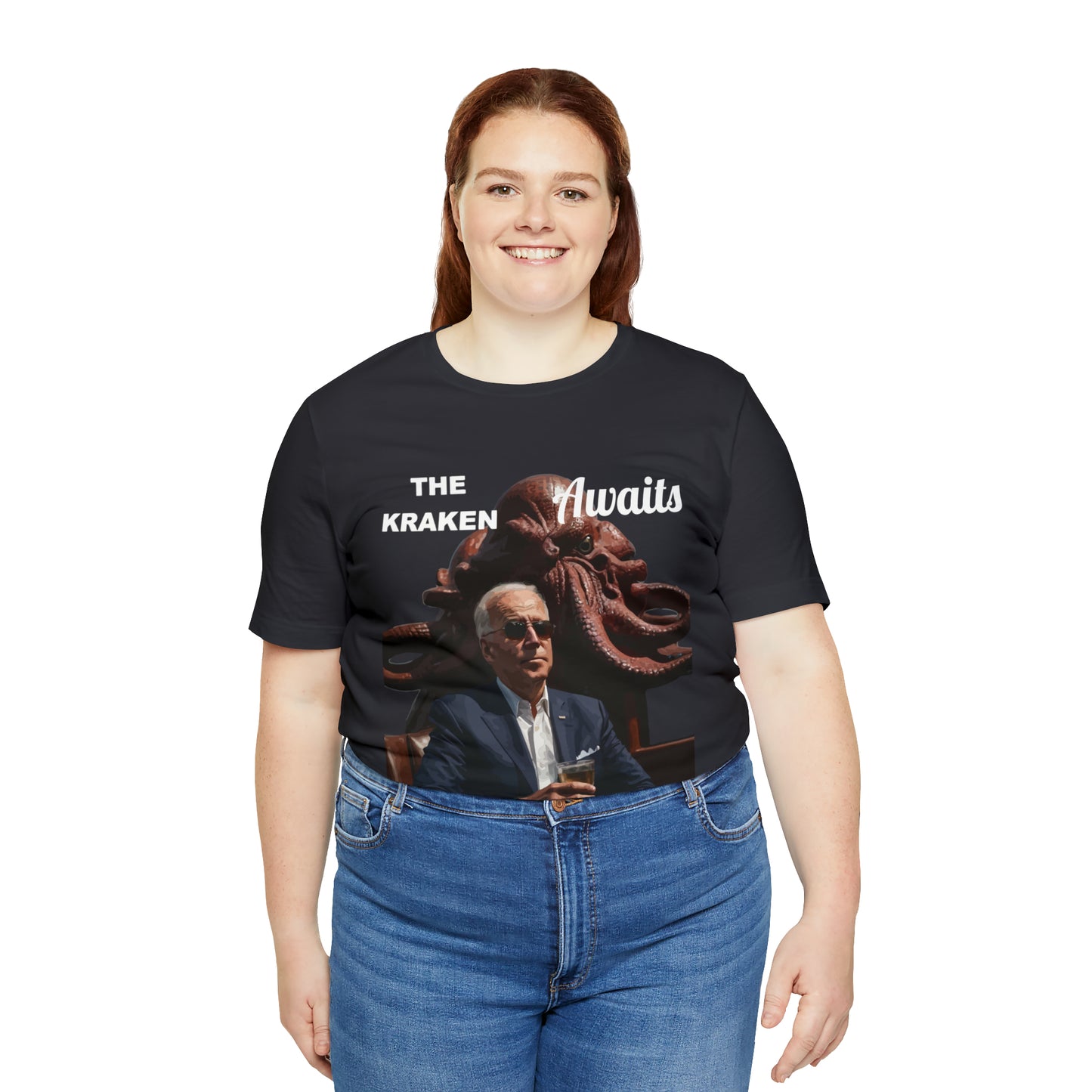 The Kraken Awaits Joe Biden tee shirt Unisex Jersey Short Sleeve Tee Powell release joe biden voter fraud trump t-shirt