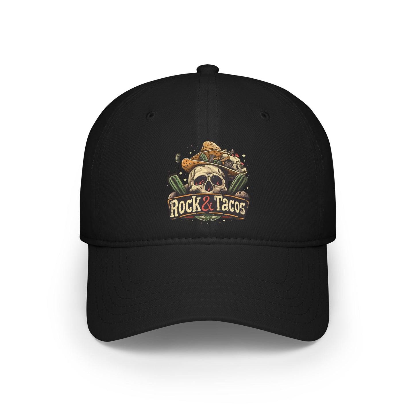 Rock and Tacos by Duane Tyree Low Profile Baseball Cap