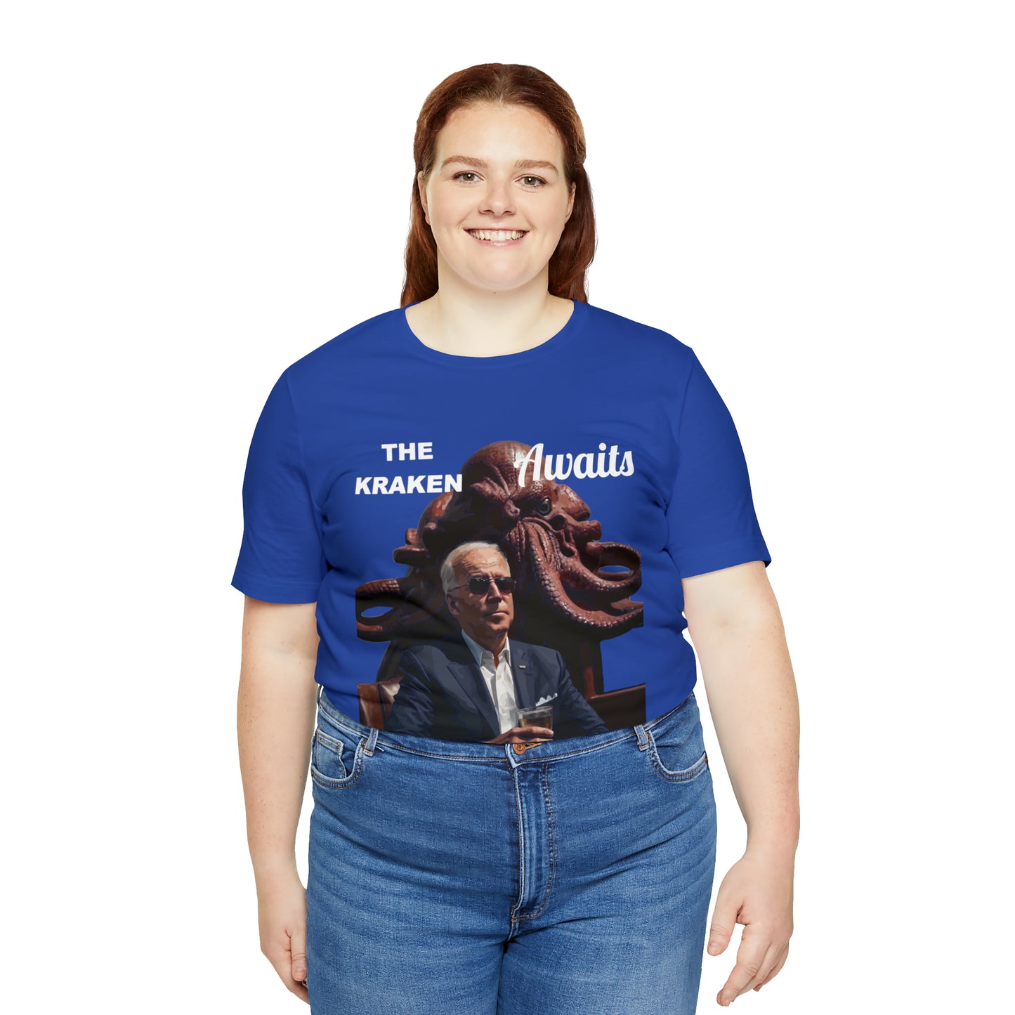 The Kraken Awaits Joe Biden tee shirt Unisex Jersey Short Sleeve Tee Powell release joe biden voter fraud trump t-shirt