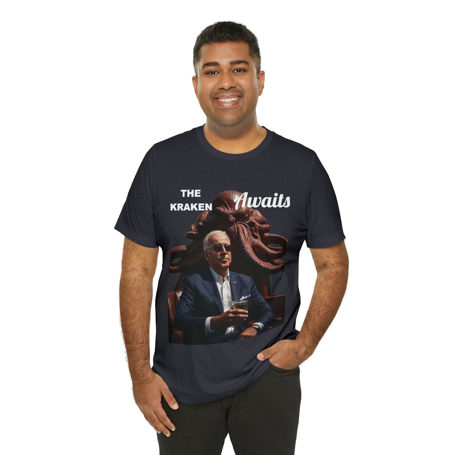 The Kraken Awaits Joe Biden tee shirt Unisex Jersey Short Sleeve Tee Powell release joe biden voter fraud trump t-shirt