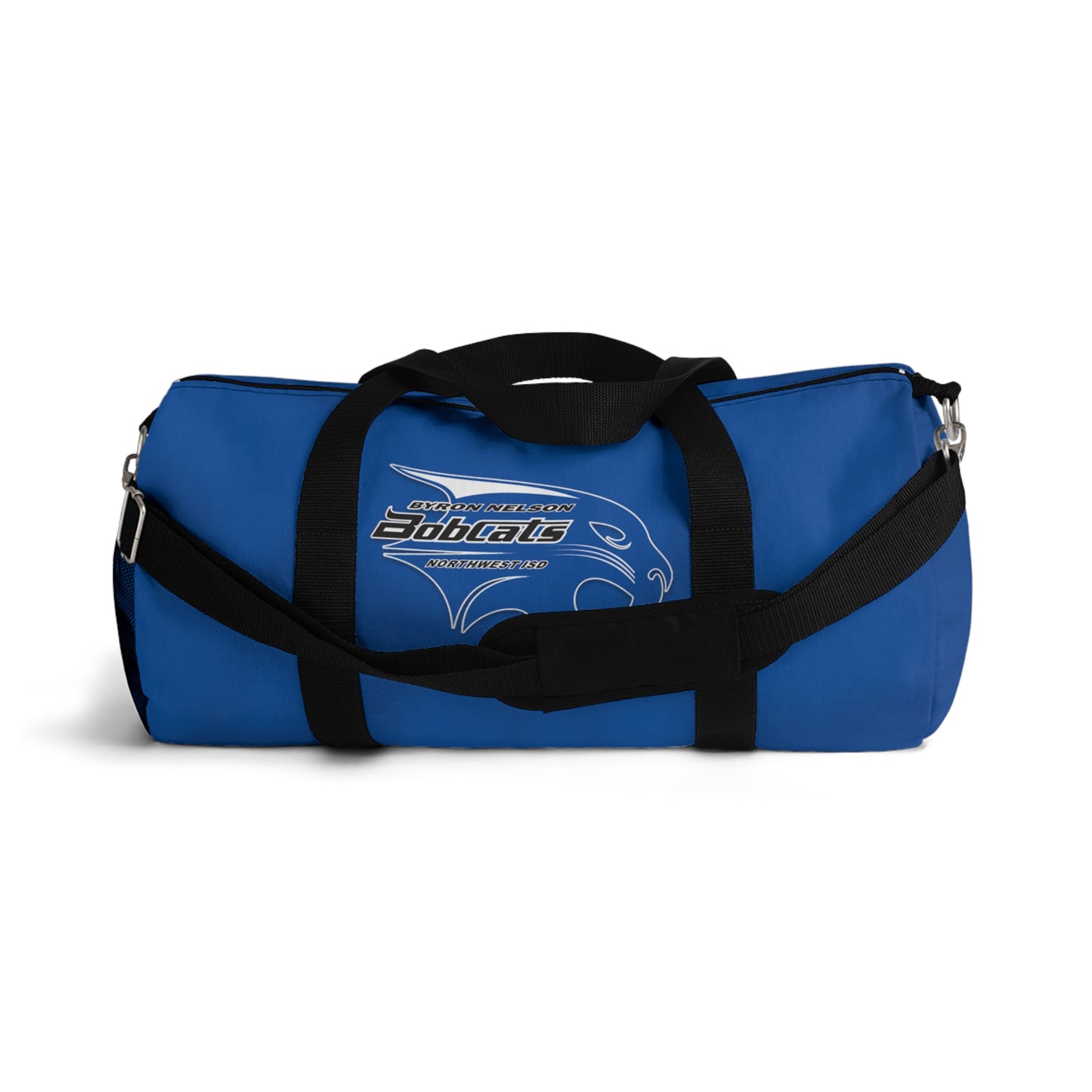 Byron Nelson Bobcats NWISD Duffel Bag available in 2 sizes for showing team spirit on and off of the field.