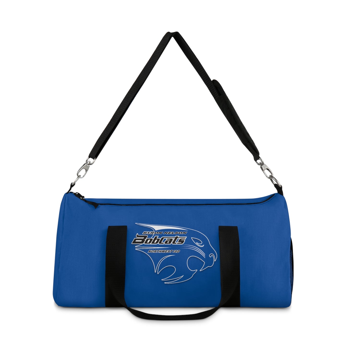 Byron Nelson Bobcats NWISD Duffel Bag available in 2 sizes for showing team spirit on and off of the field.