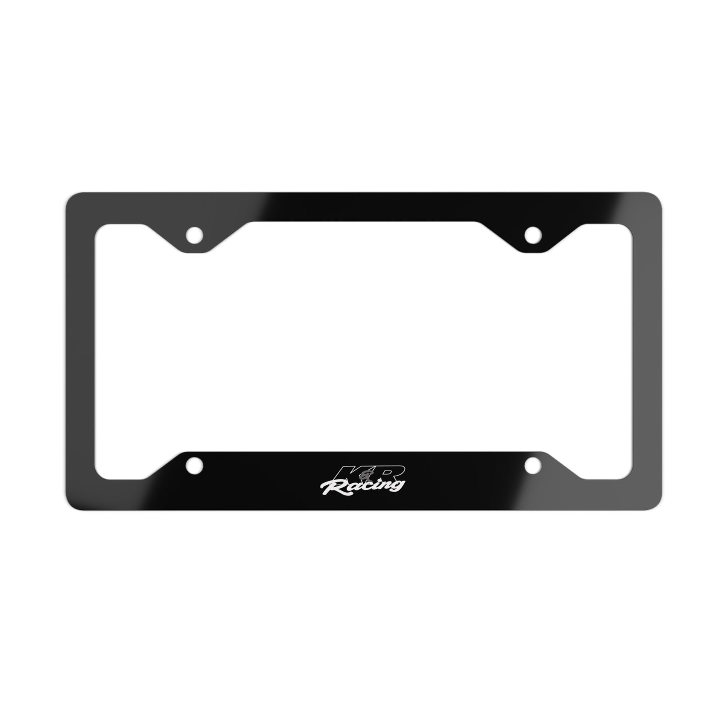 K&R Racing Metal License Plate Frame - Durable, Sleek Design for Car Enthusiasts