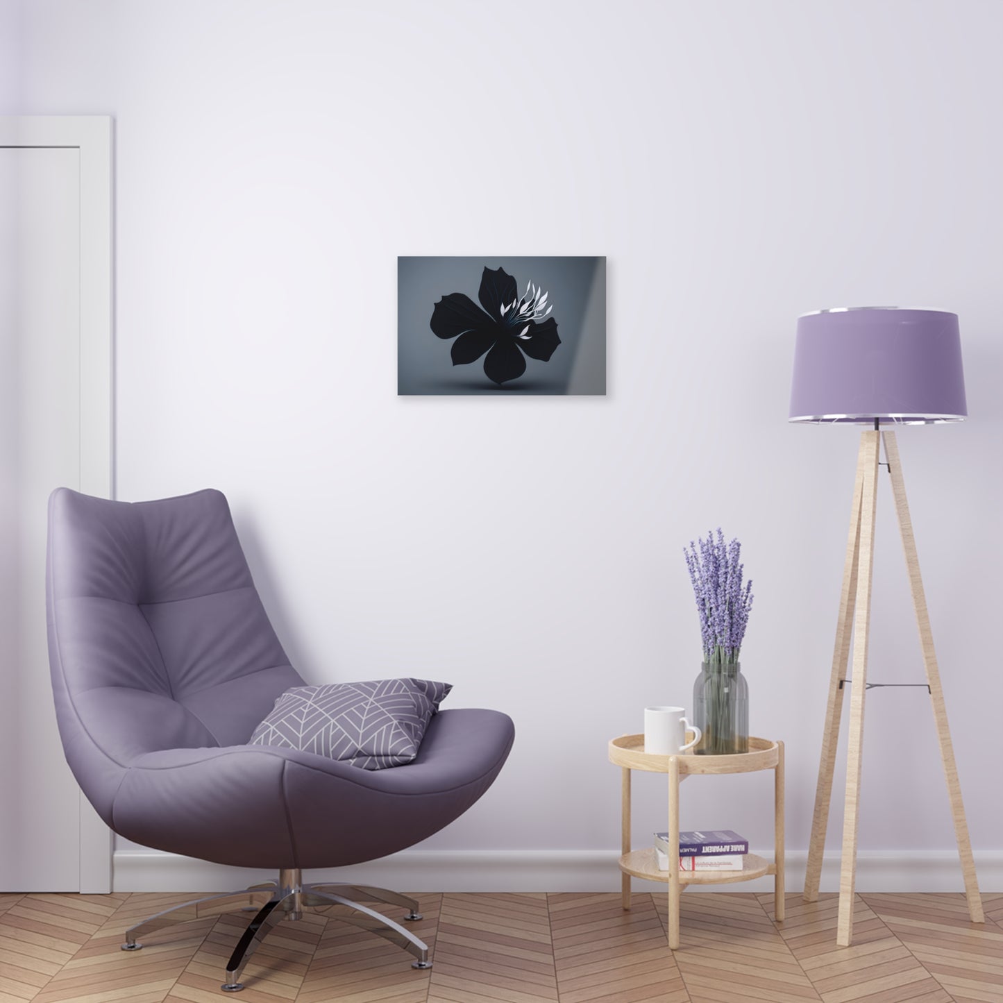 Dark Flower Acrylic Wall art Collection of Wall Art Panels portraying dark flowers with a gothic theme for those dark art lovers 3/6