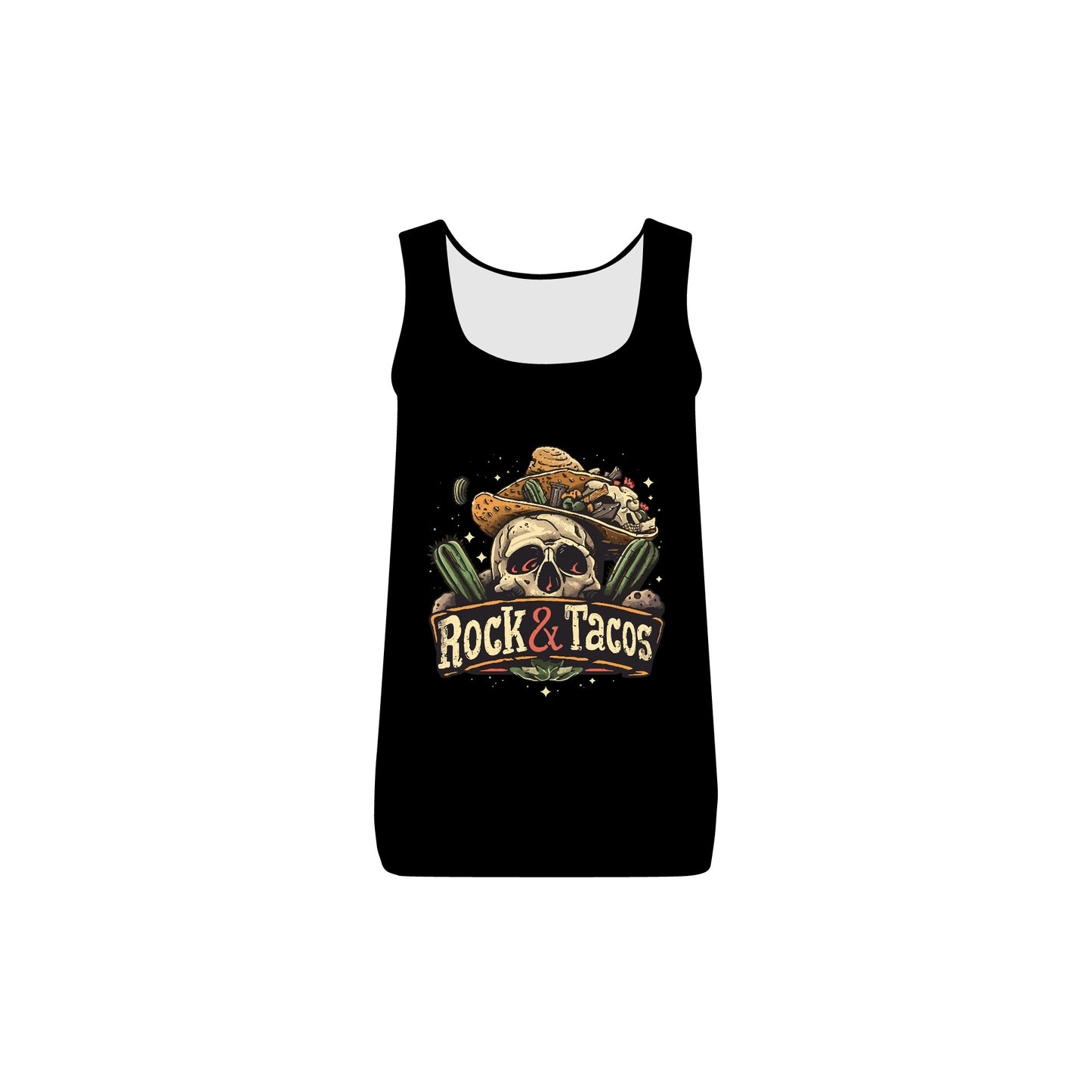 Rock and tacos by Duane Tyree Women's Baby Rib Tank