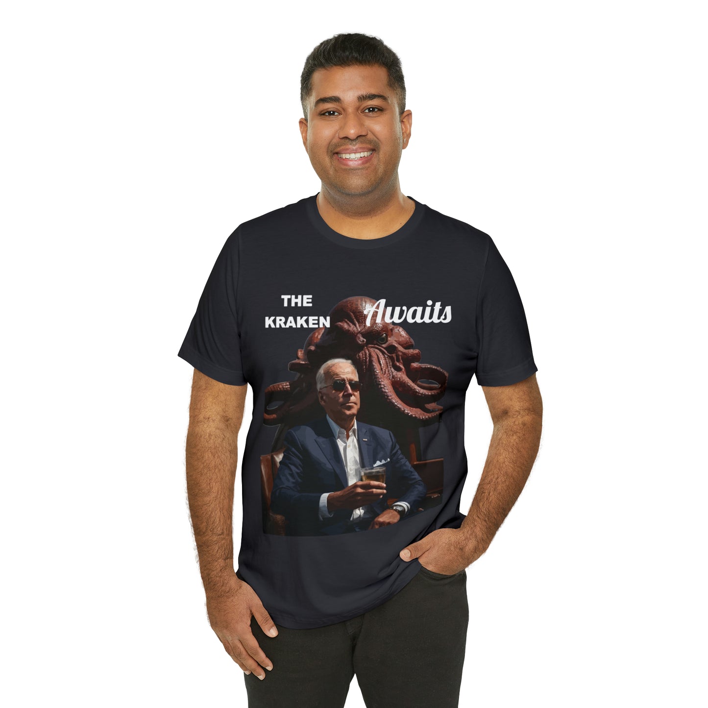 The Kraken Awaits Joe Biden tee shirt Unisex Jersey Short Sleeve Tee Powell release joe biden voter fraud trump t-shirt