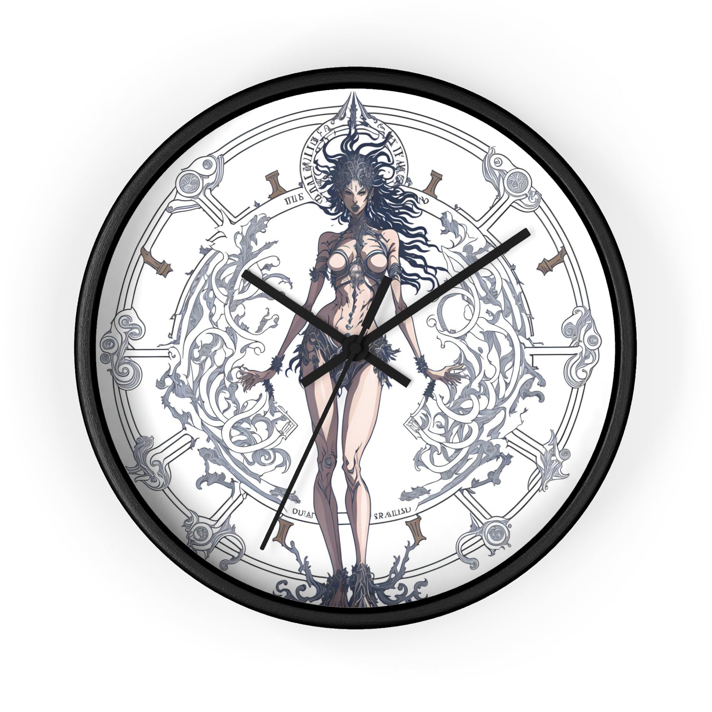 Celestial Goddess Wall Clock design 2 celestial goddess Analog Wall Clock design for those fantasy lovers the library