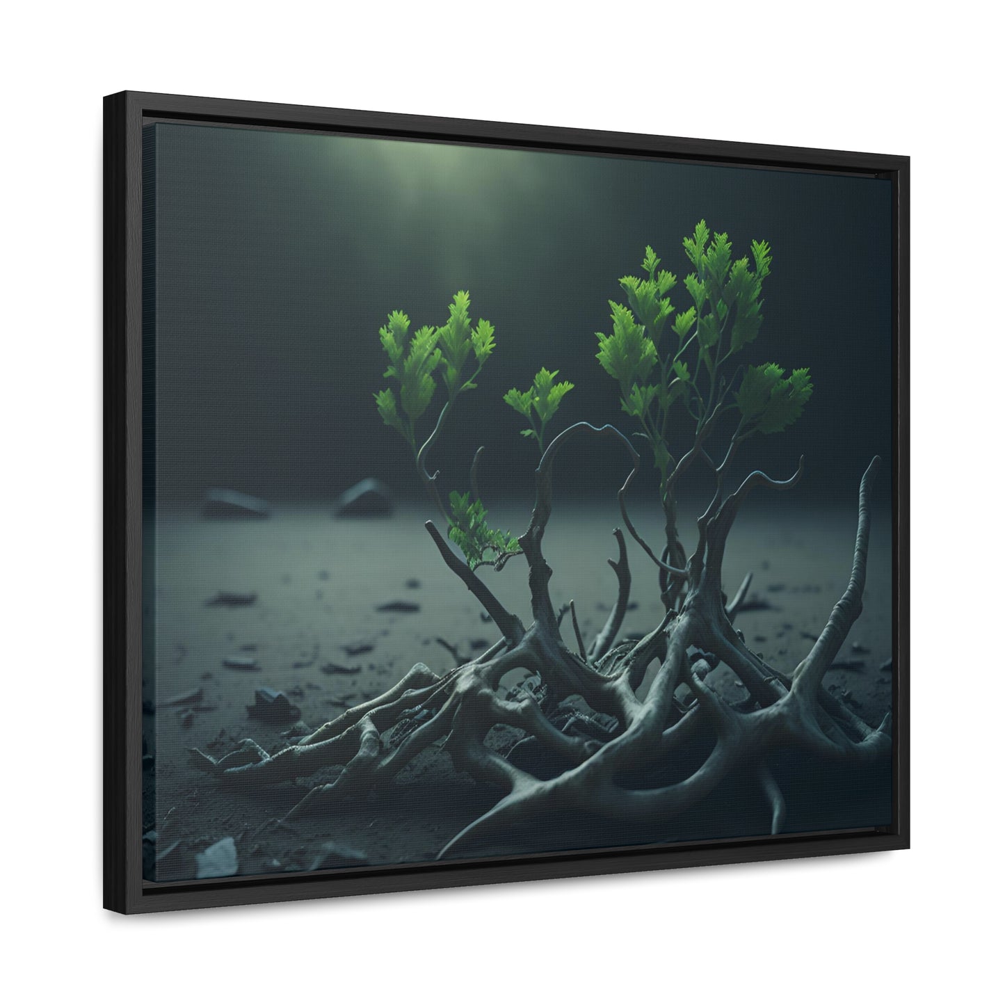 New life Gallery Canvas Wrap artwork depicting a fresh start at life in a barren wasteland