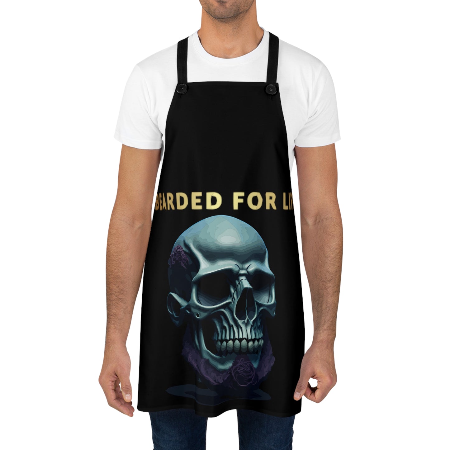 Bearded for Life apron for that bearded man that's beard just wont quit on fathers day apron for grilling and proclaimimg love for bears