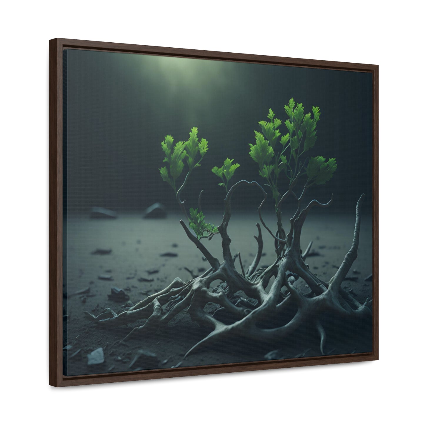 New life Gallery Canvas Wrap artwork depicting a fresh start at life in a barren wasteland