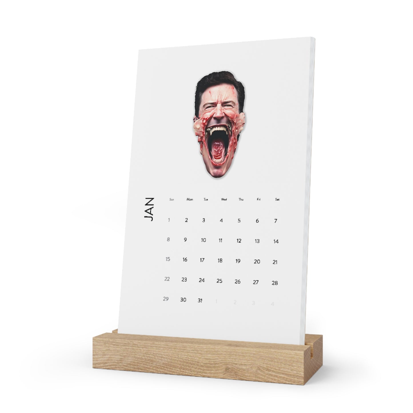 Deep State Zombie - Vertical Desk Calendar (2023)