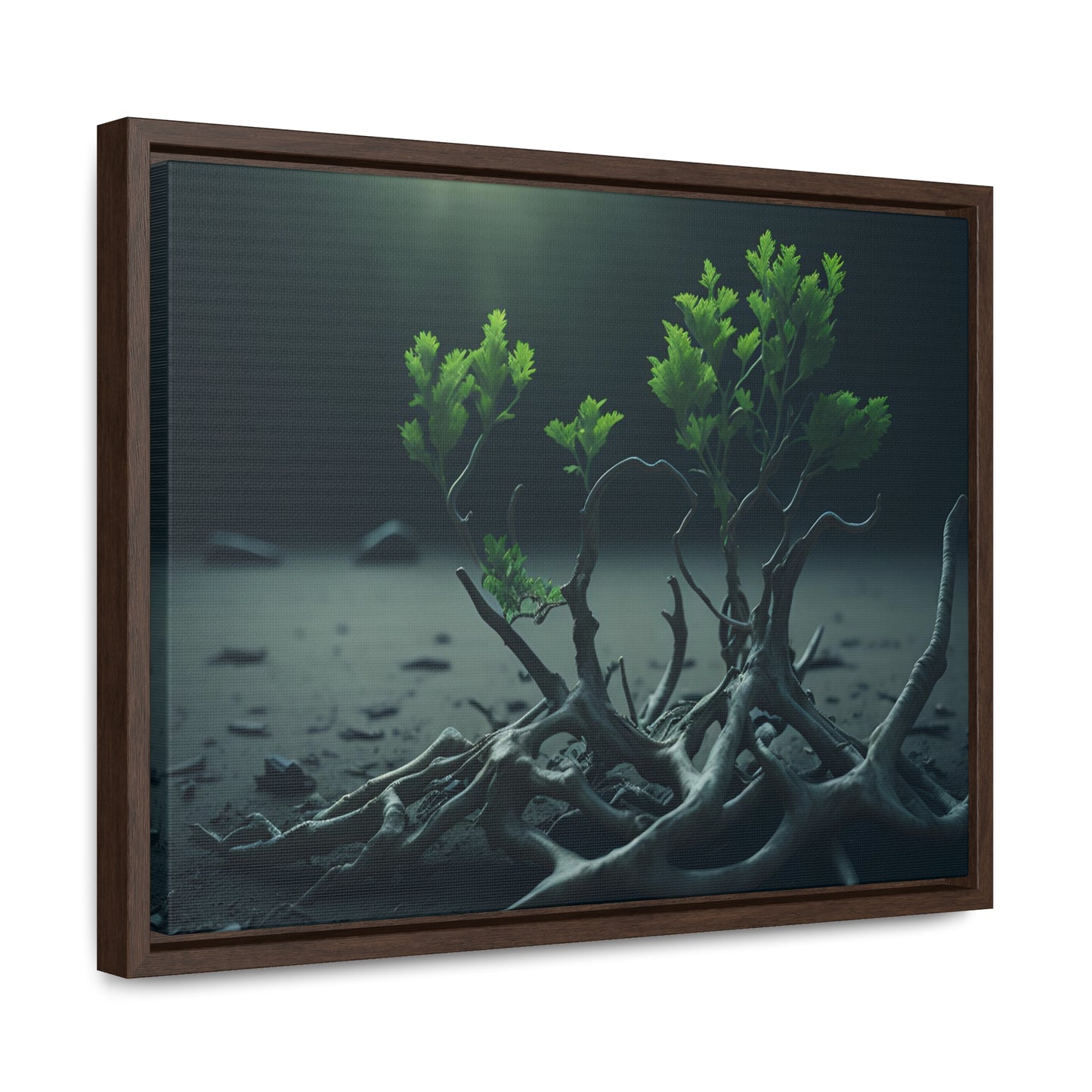 New life Gallery Canvas Wrap artwork depicting a fresh start at life in a barren wasteland