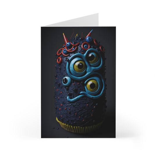 Happy Birthday Monster Greeting Cards (7 pcs) Design 8 of 15