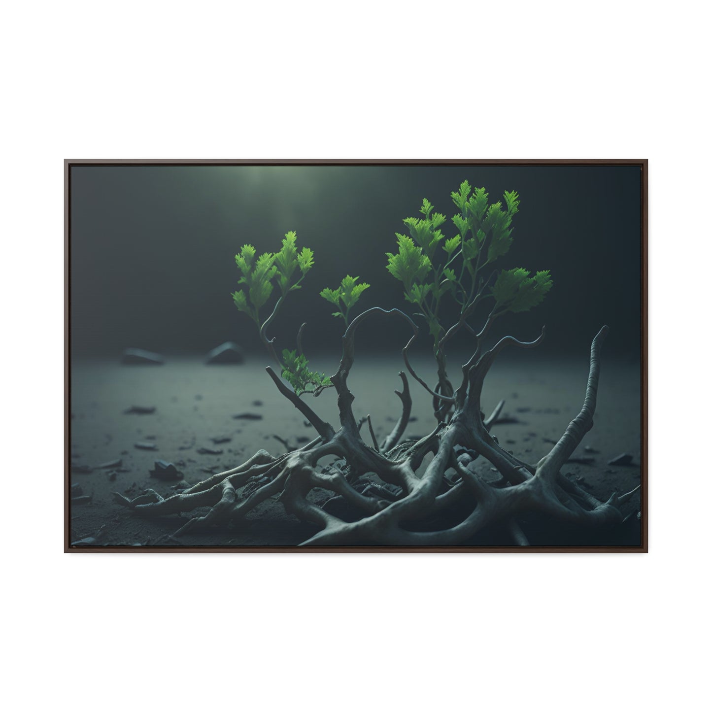 New life Gallery Canvas Wrap artwork depicting a fresh start at life in a barren wasteland