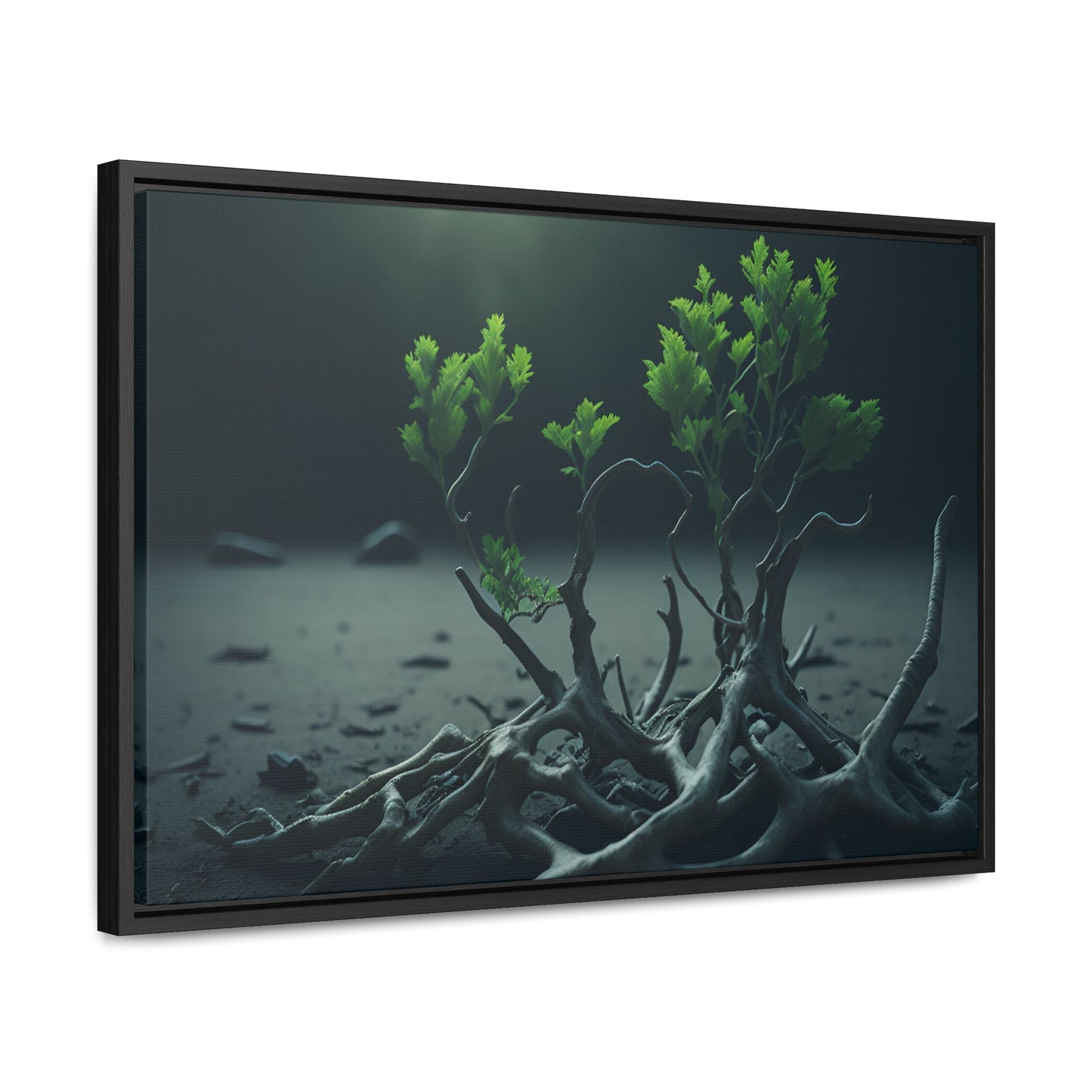 New life Gallery Canvas Wrap artwork depicting a fresh start at life in a barren wasteland