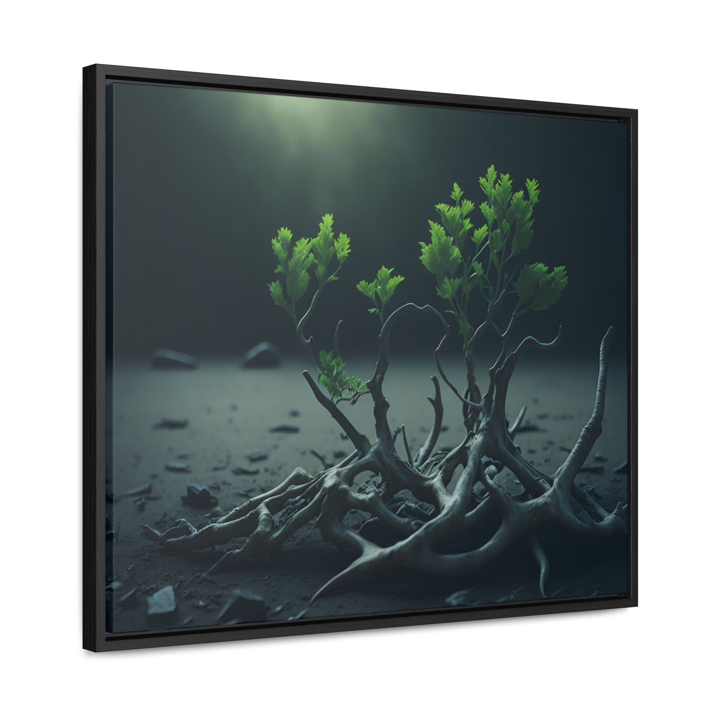 New life Gallery Canvas Wrap artwork depicting a fresh start at life in a barren wasteland