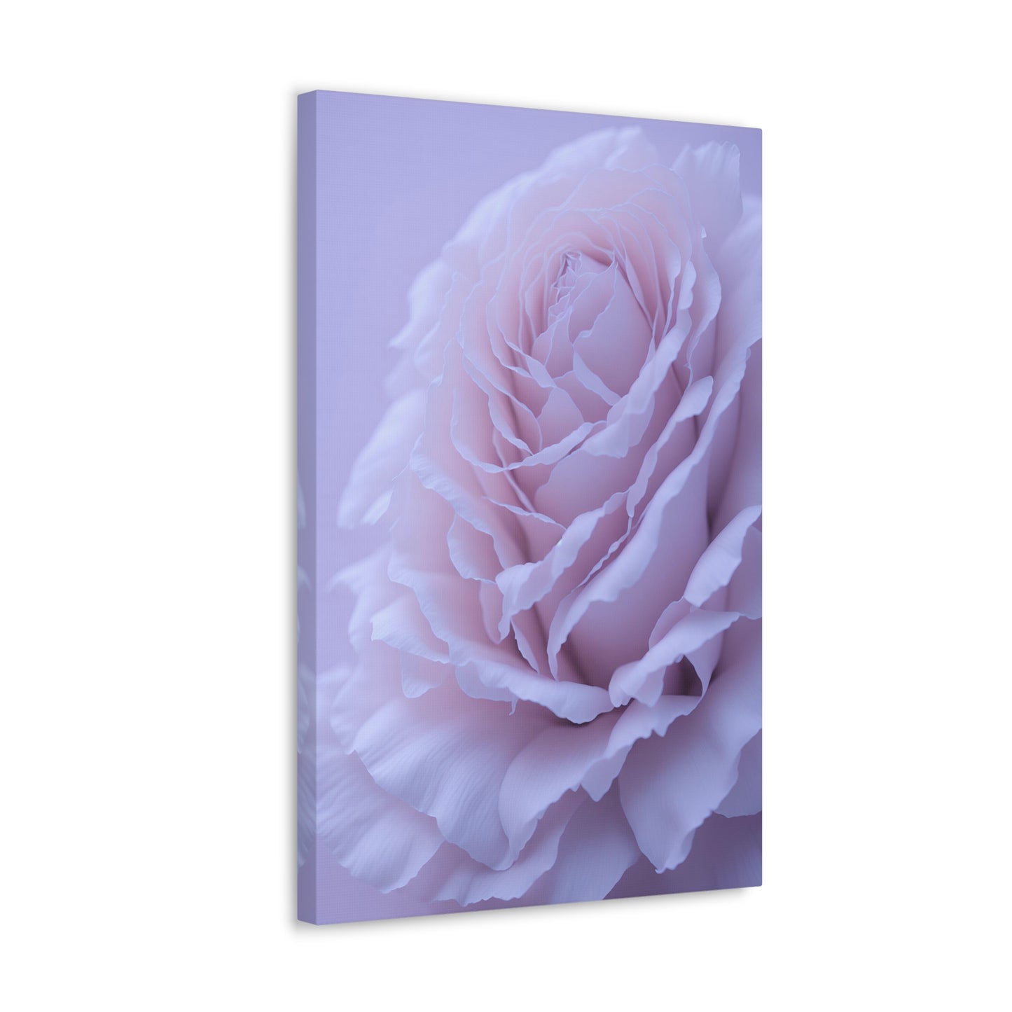 Soft Art White Flower canvas wrap around Soft pink and white print for a soft clean home decor Soft floral art canvas print for the bathroom