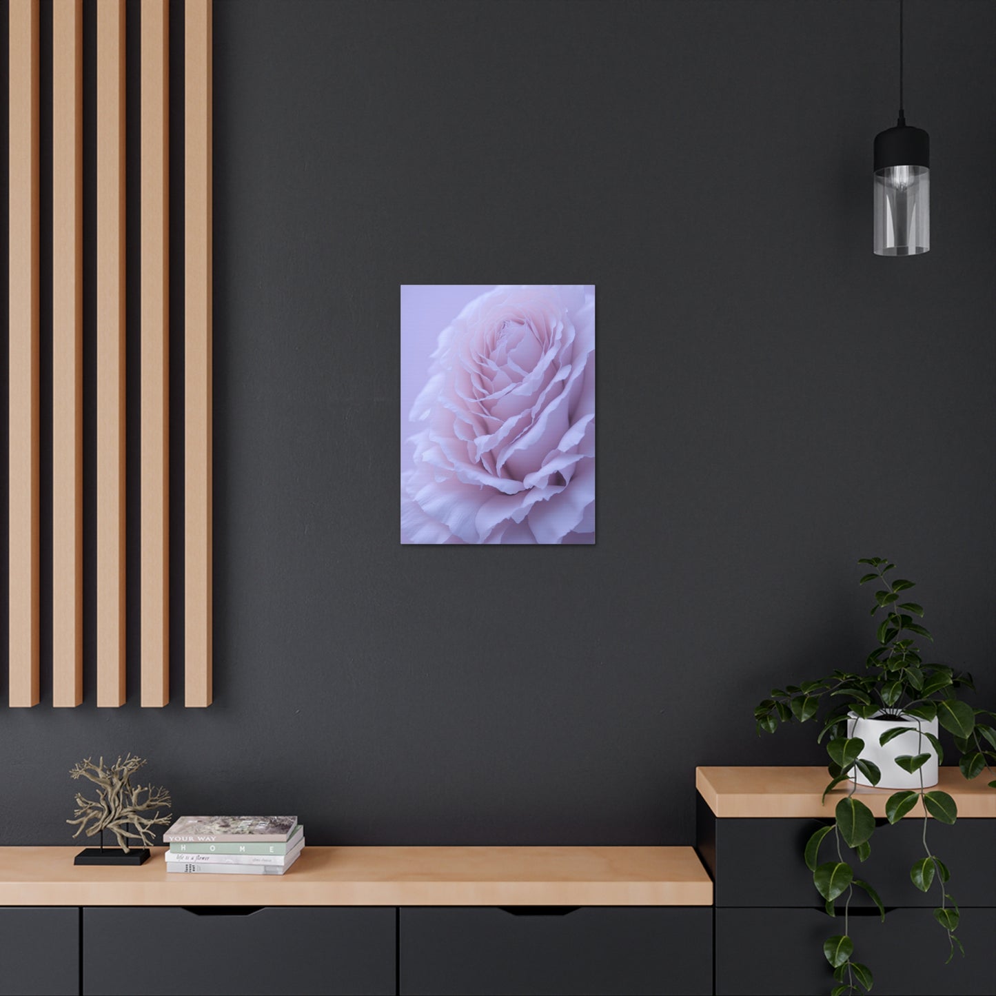 Soft Art White Flower canvas wrap around Soft pink and white print for a soft clean home decor Soft floral art canvas print for the bathroom