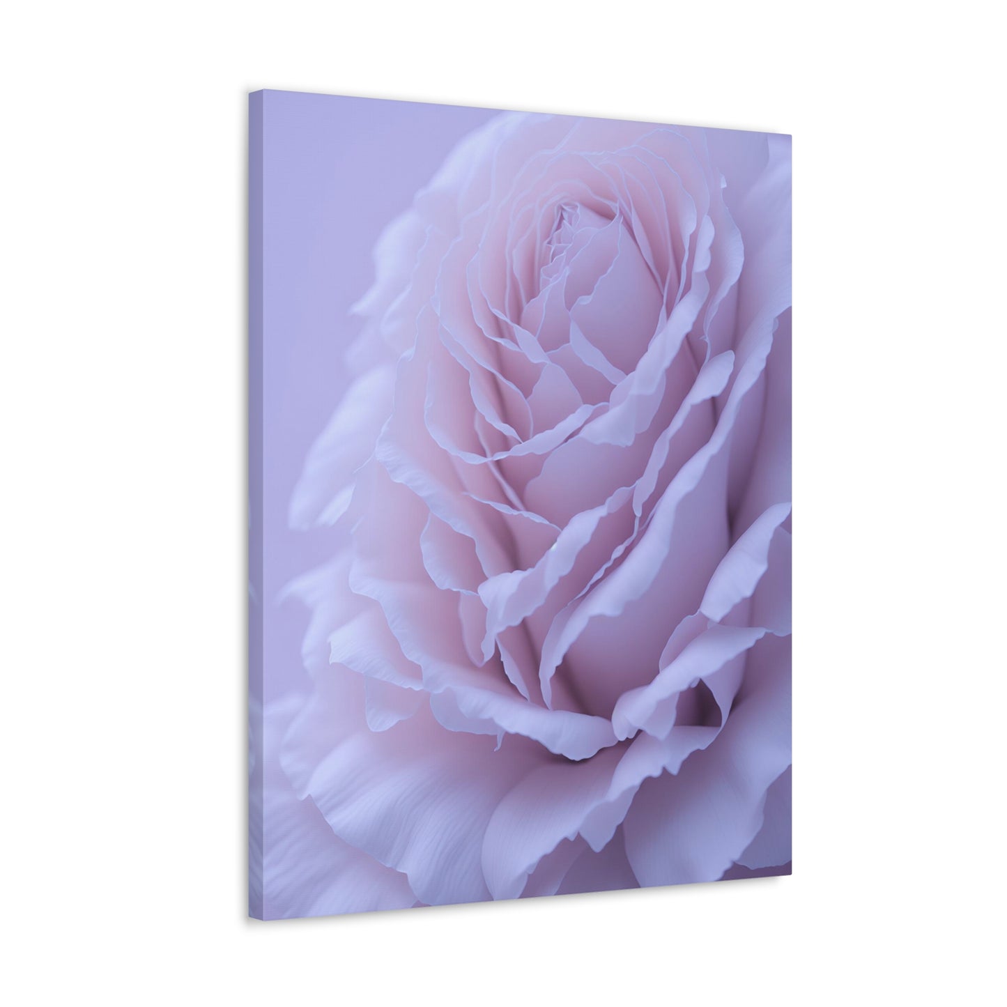 Soft Art White Flower canvas wrap around Soft pink and white print for a soft clean home decor Soft floral art canvas print for the bathroom