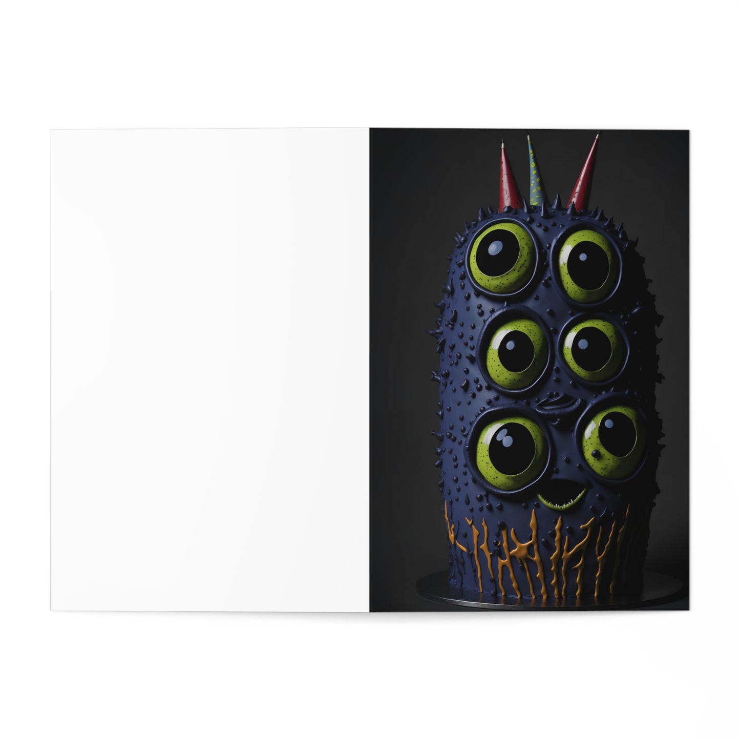 Happy Birthday Monster Greeting Cards (7 pcs) Design 5 of 15