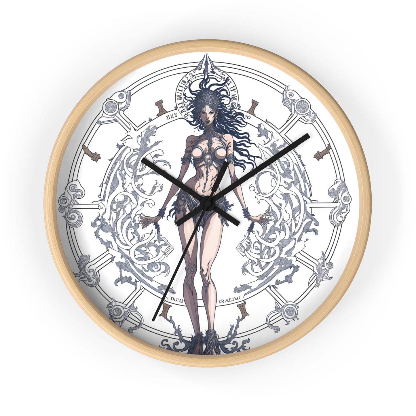 Celestial Goddess Wall Clock design 2 celestial goddess Analog Wall Clock design for those fantasy lovers the library