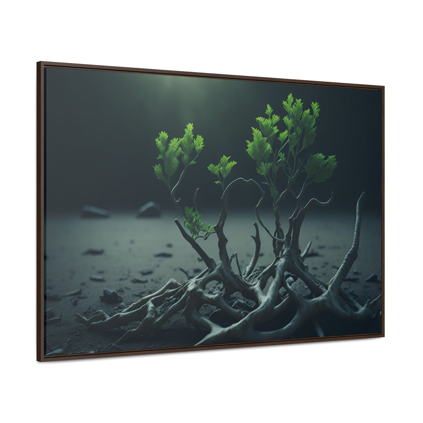 New life Gallery Canvas Wrap artwork depicting a fresh start at life in a barren wasteland