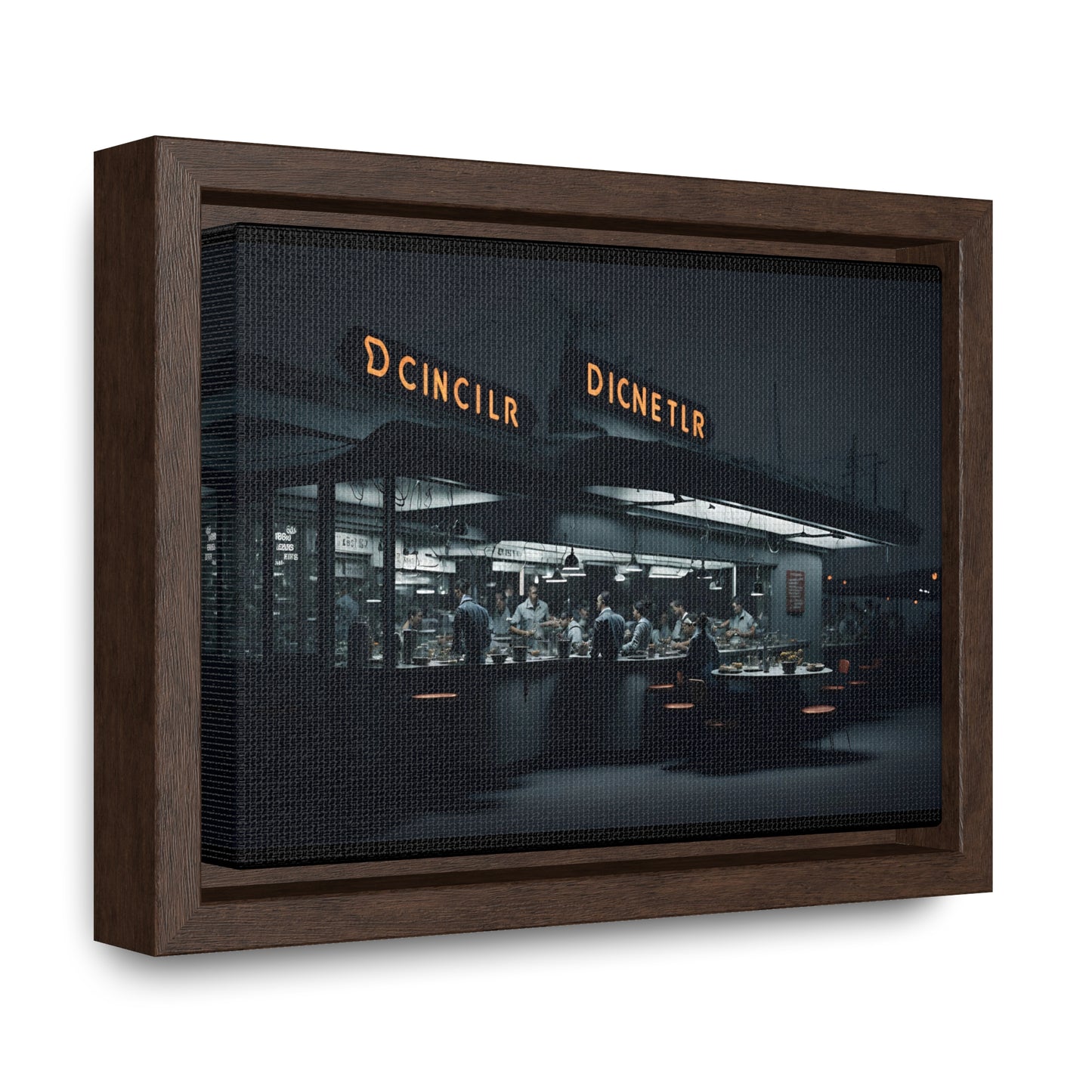 Drive-In Diner Dreams Nostalgic Dystopian Collection of Retro Wall Art Gallery Canvas Wraps Horizontal Frame v1/6