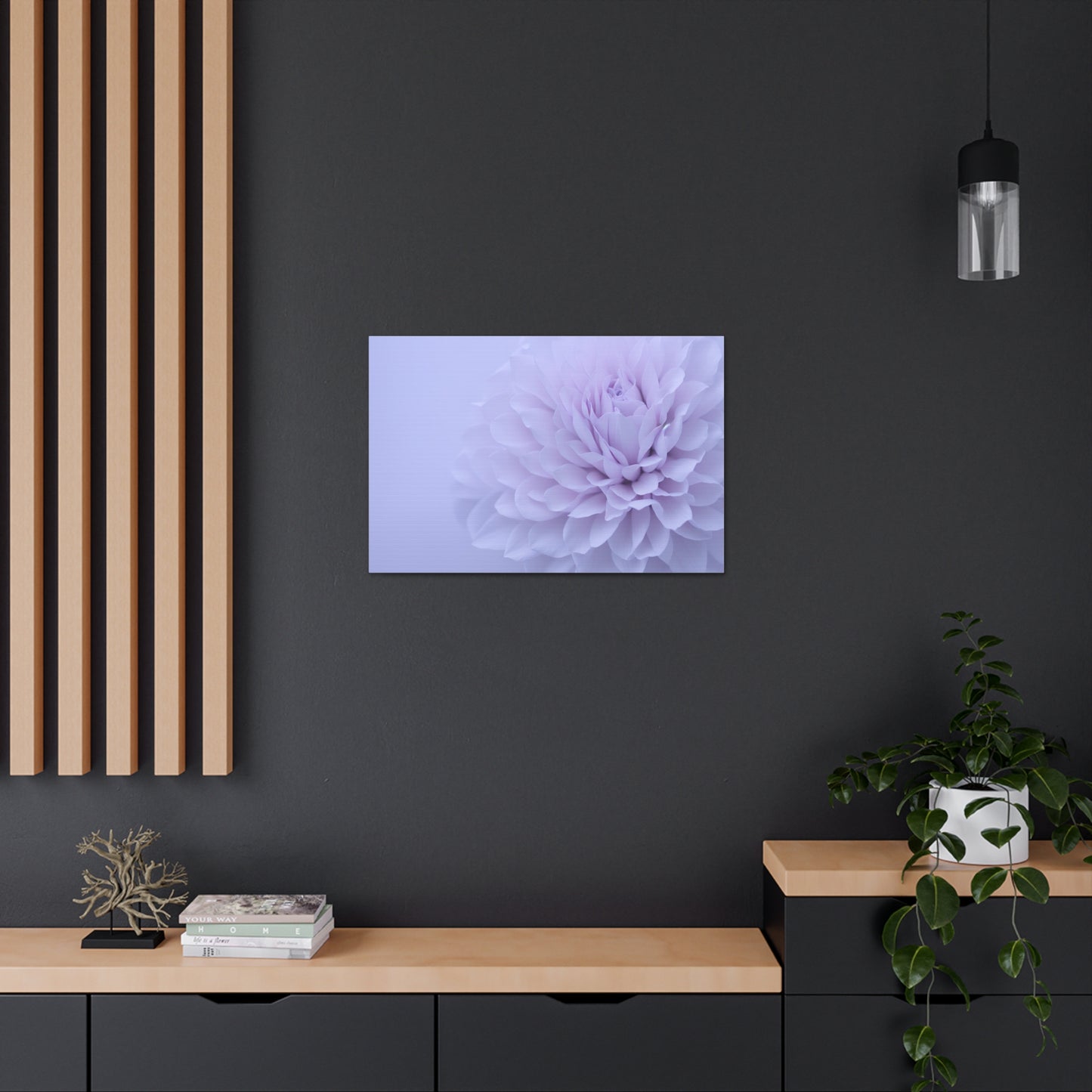 Soft Art White Flower canvas wrap around Soft pink and white print for a soft clean home decor Soft floral art canvas print for the bathroom