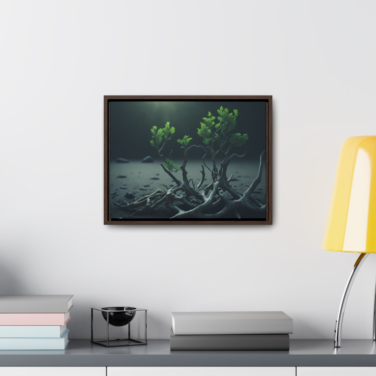 New life Gallery Canvas Wrap artwork depicting a fresh start at life in a barren wasteland