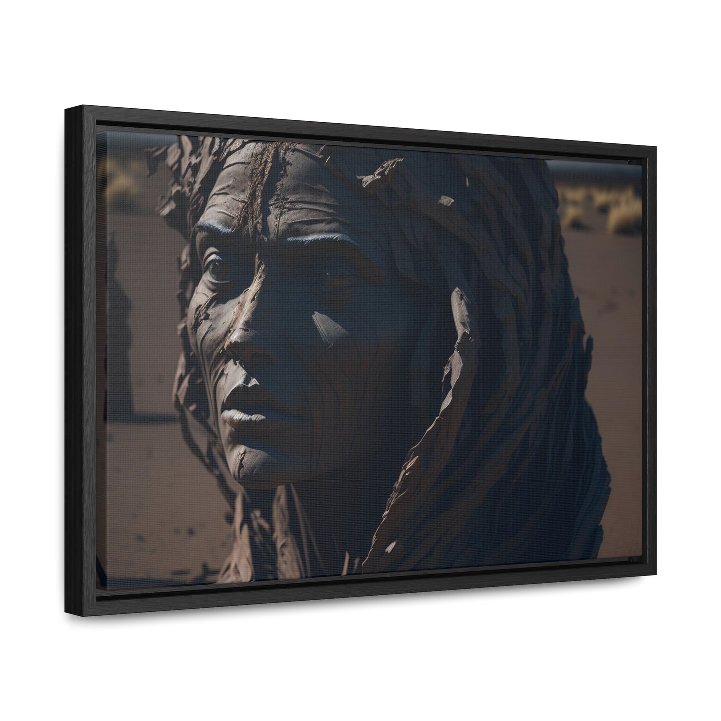 Rusted art Gallery Canvas Wrap artwork depicting a fresh start at life in a barren wasteland