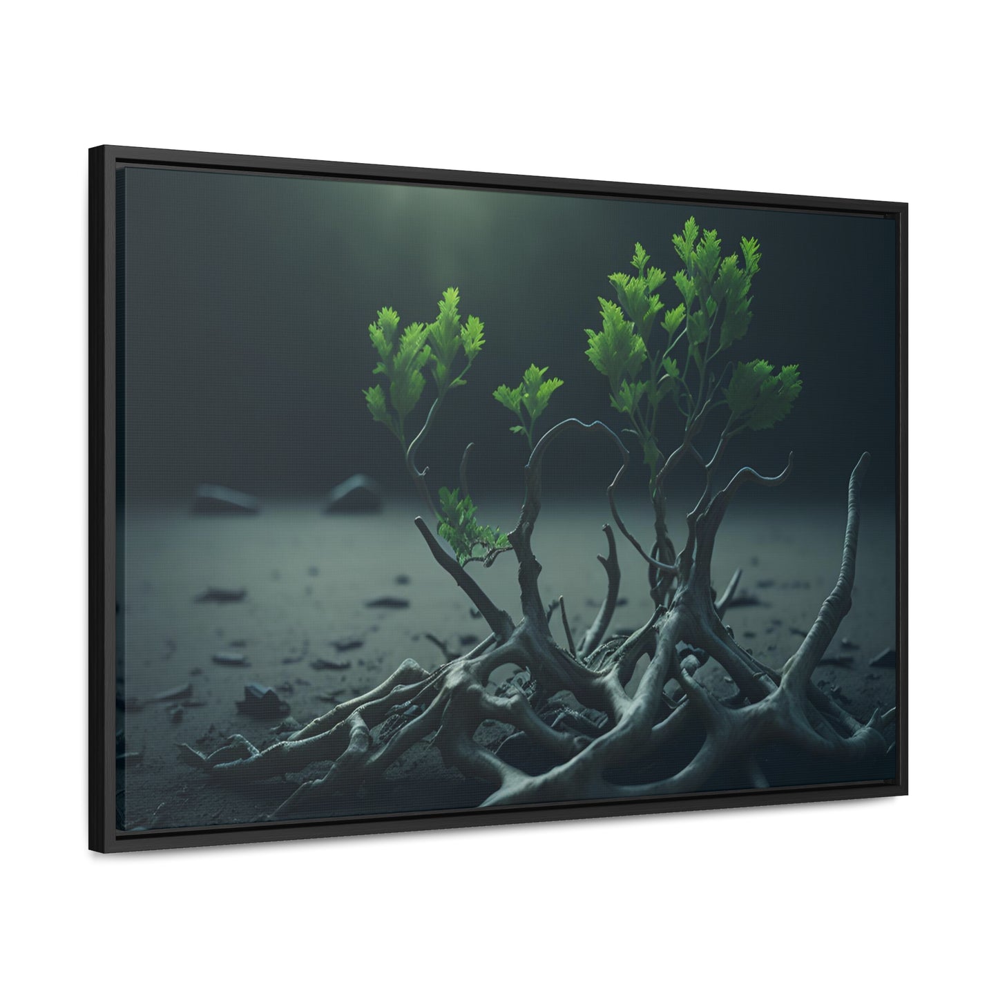 New life Gallery Canvas Wrap artwork depicting a fresh start at life in a barren wasteland