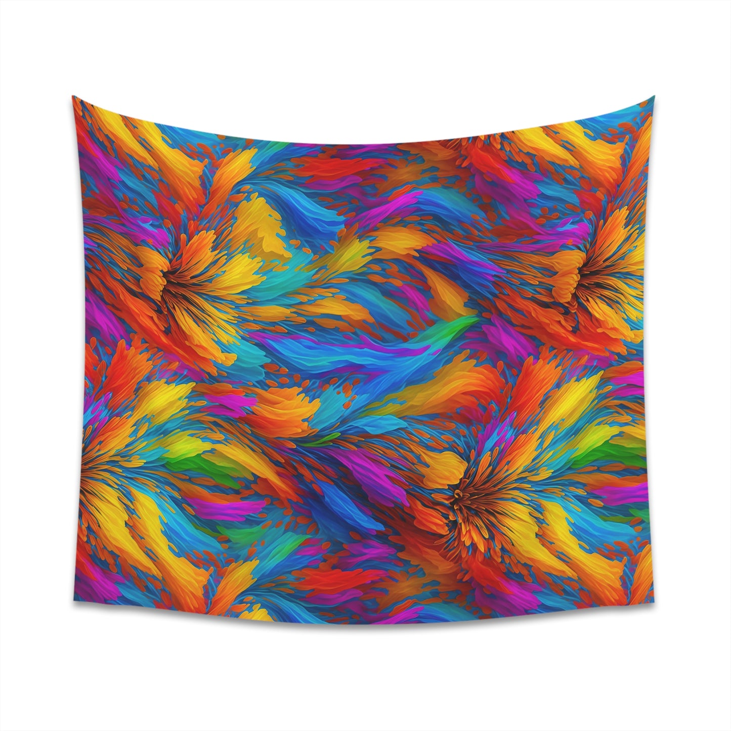 Rainbow Flower Tapestry for the wall for pride and celebrating inclusiveness lgbtq ally wall art gay wall art up to 100 inches show pride