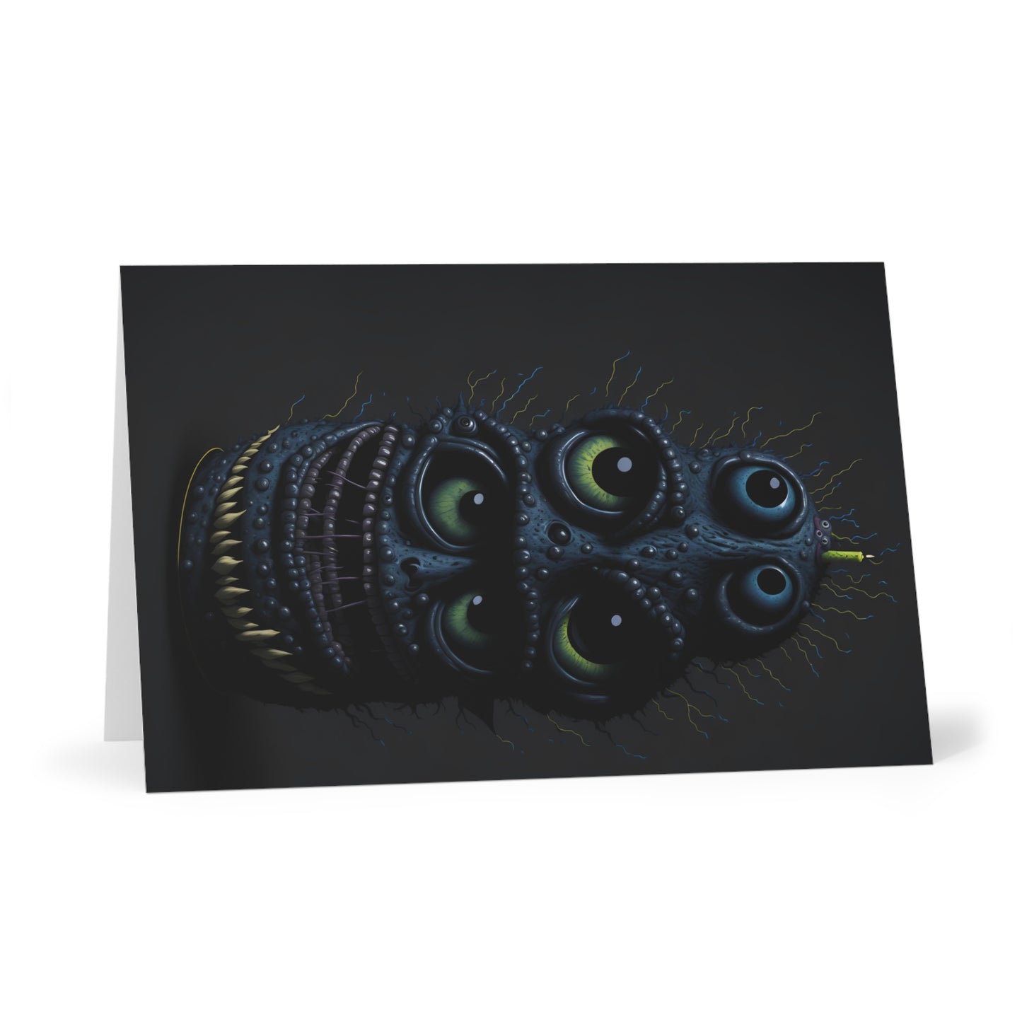 Happy Birthday Monster Greeting Cards (7 pcs) Design 3 of 15